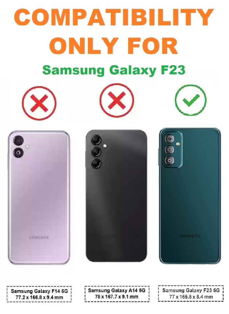 2 Pieces Tempered Glass Screen Protector Clear Designed For Samsung Galaxy F23 Full Screen Coverage And Bubble Free