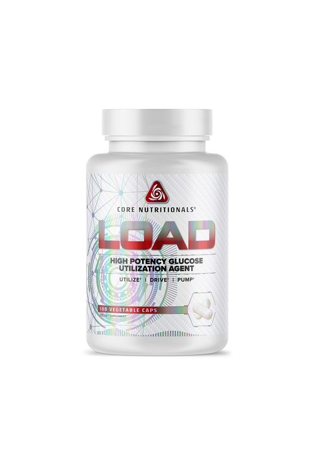 Core Nutritionals Load Platinum High Potency Glucose Utilization Agent with Berberine+Green Coffee Extract to Promote Carbohydrate Absorption and Glucose Disposal, (180 Caps)  - Image 1