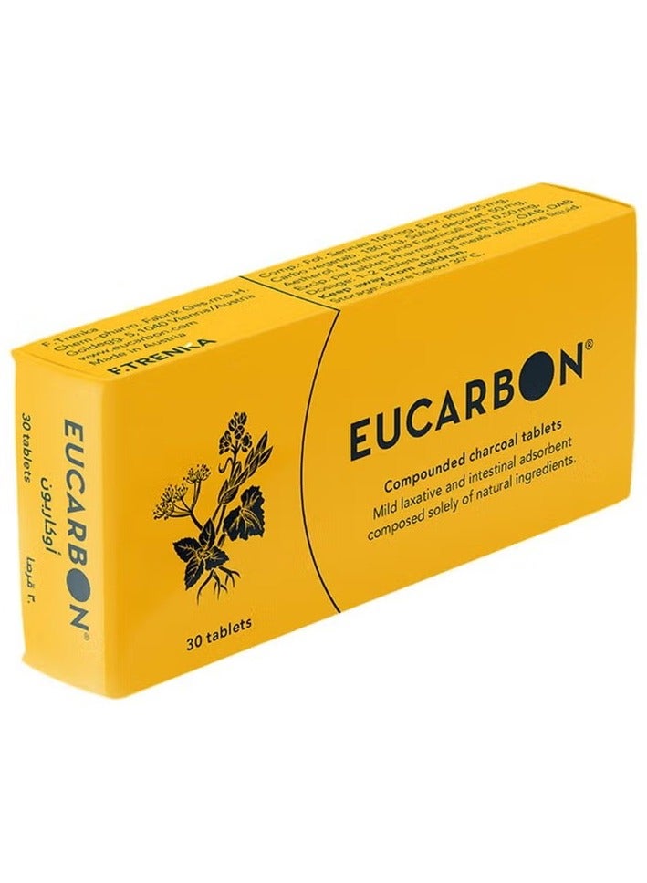 Eucarbon Compounded Charcoal Tablets 30's