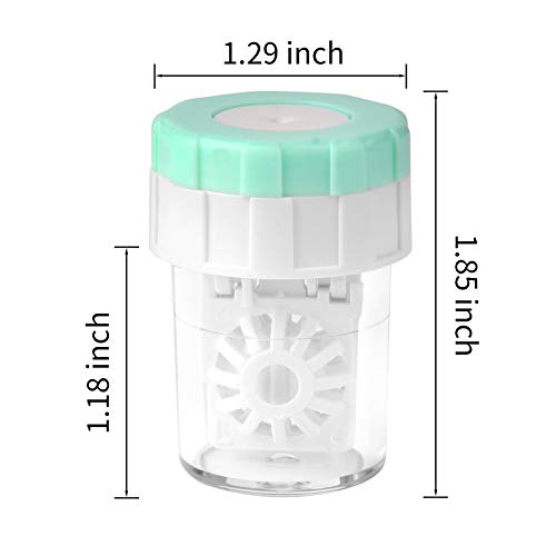 Lamoutor 8Pcs Manually Contact Lens Washer Cleaner Plastic Lens Cleaner Case Random Color - Image 2