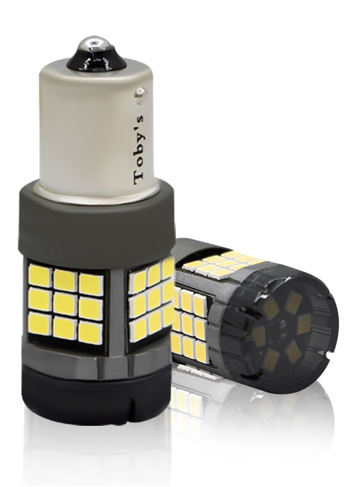 Toby's Toby's Super Bright Power T20 1156 42SMD LED Bulbs with 2835 Chip replacement for Back Up Reverse Brake Lights (White)  - Image 1