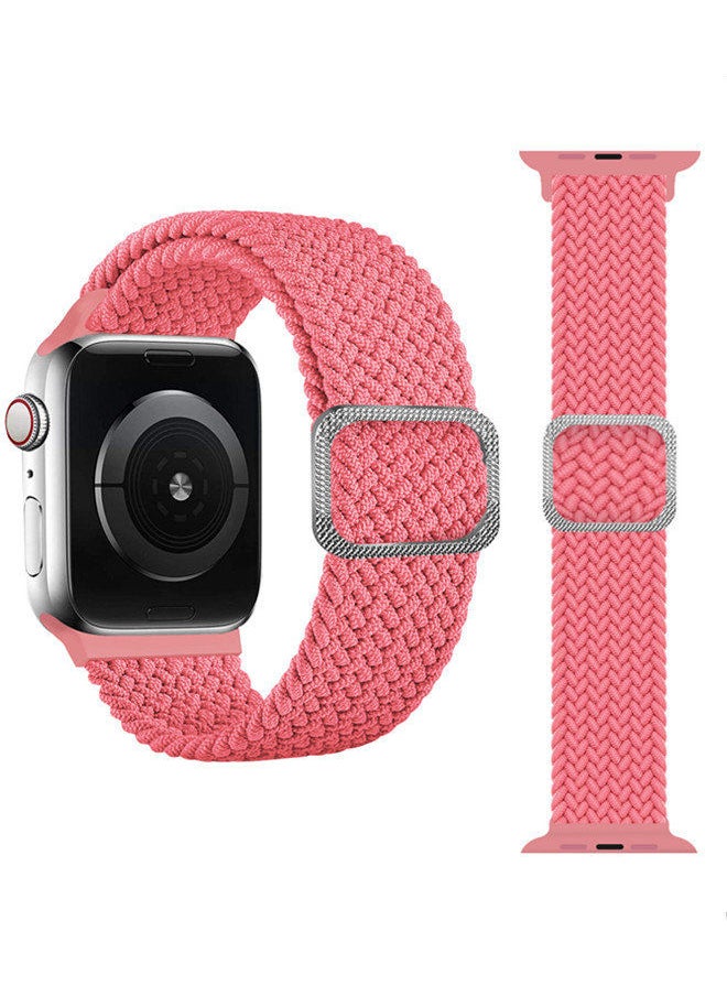 ISank - Nylon Solo Loop Strap Compatible with Apple Watch 45/44/42mm SE /Series 7/6/5/4/3/2/1 Colorful - Image 1