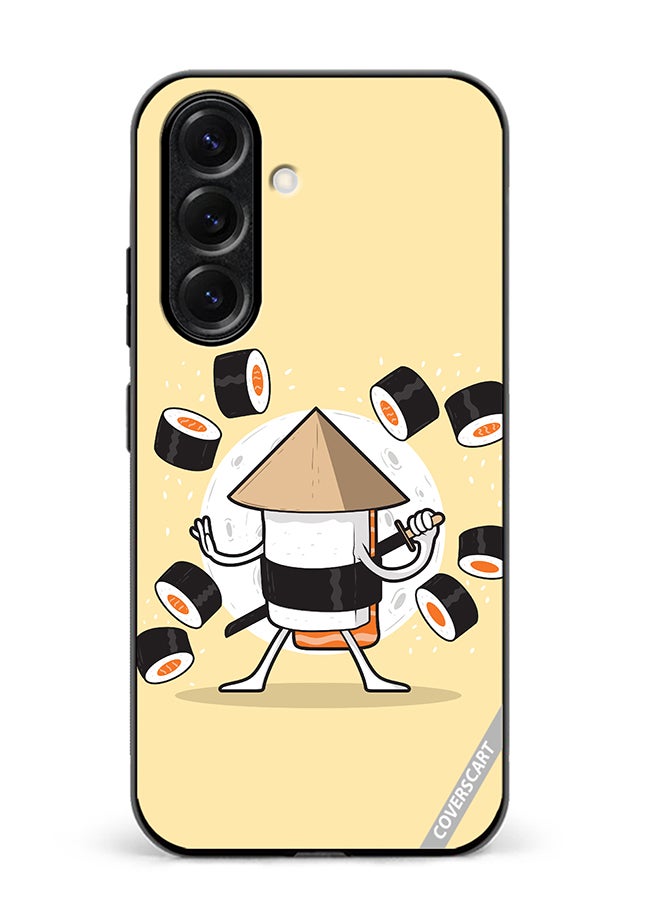 VR CREATIVE Protective Case Cover For Samsung Galaxy S25 Samurai Sushi Design Multicolour