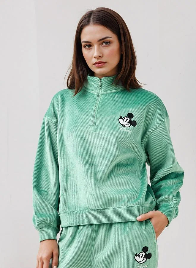 SP Characters Mickey Mouse Embroidered Sweatshirt