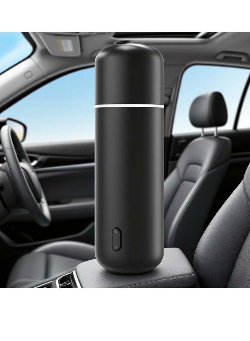 Y&D （Black）High-Value Aroma Diffuser Car Fragrance Car Fragrance Diffuser Fragrance Sprayer A807 Aromatherapy Machine Air freshner Star Top Light Aroma Diffuser Large Capacity Car Glass Fresh Air Aroma Device make environment fresh and clean Spray Car Viewing Aromatherapy Diffuser, Car Air Freshener Diffuser, Long-Lasting Air Freshener Diffuser, Rechargeable Smart Auto On/Off Intelligent Car Diffuser - Image 4