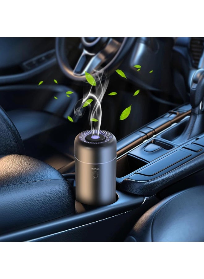 Y&D （Black）High-Value Aroma Diffuser Car Fragrance Car Fragrance Diffuser Fragrance Sprayer A807 Aromatherapy Machine Air freshner Star Top Light Aroma Diffuser Large Capacity Car Glass Fresh Air Aroma Device make environment fresh and clean Spray Car Viewing Aromatherapy Diffuser, Car Air Freshener Diffuser, Long-Lasting Air Freshener Diffuser, Rechargeable Smart Auto On/Off Intelligent Car Diffuser - Image 1