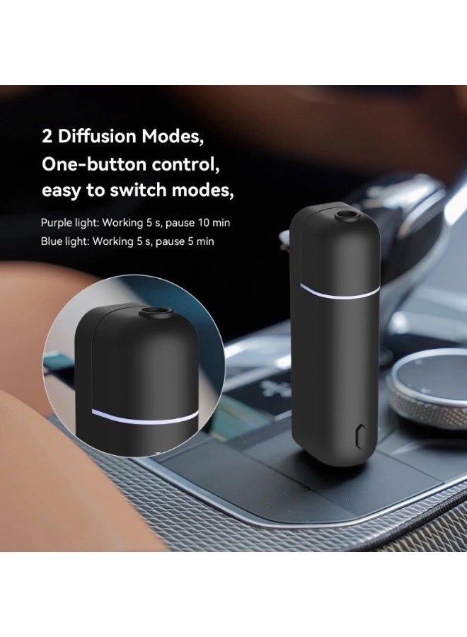 Bluejw Car Aromatherapy Diffusers for Essential Oils，Mini USB Air Scent Small Humidifier with LED Changing for Car Room Home Office Bedroom - Image 4