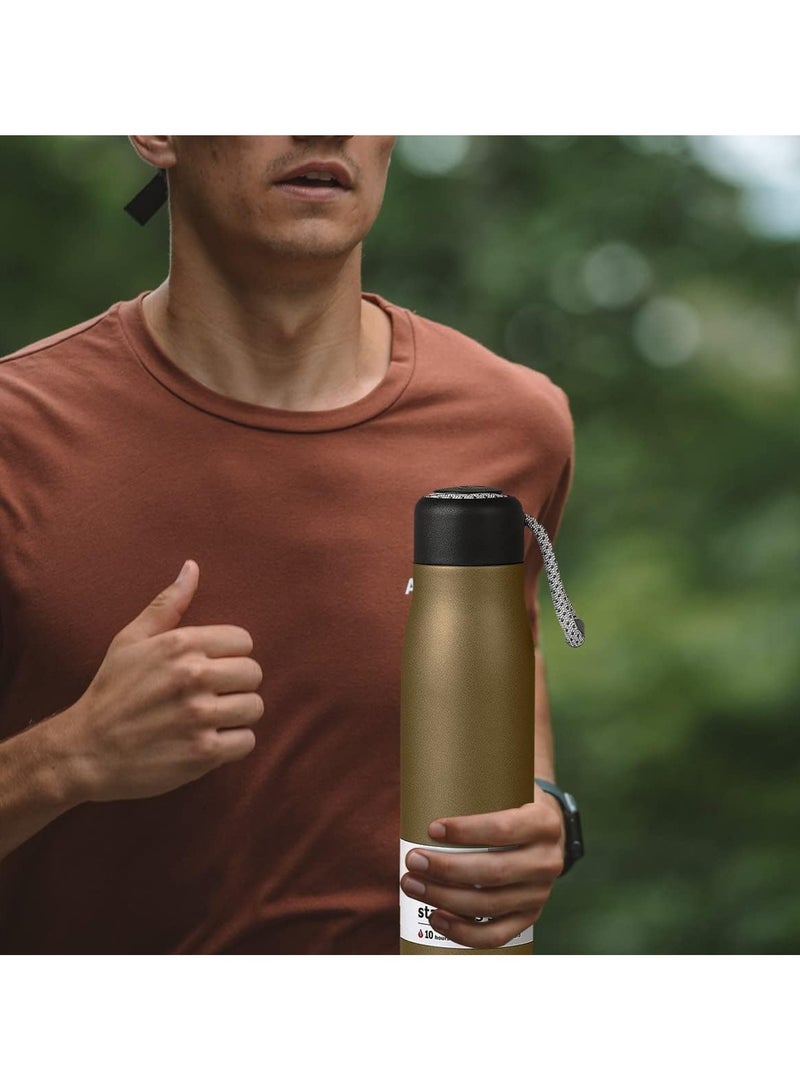Portable Sports Thermal Water Bottle with Stainless Steel Lid Vacuum Insulated Leakproof Eco Friendly Insulated Cup Keeps Water Hot or Cold