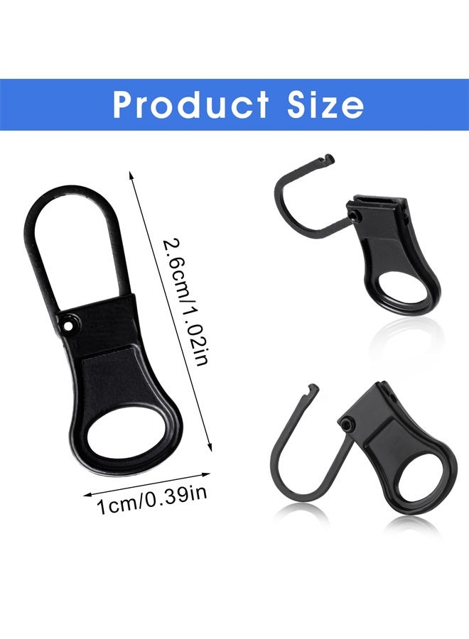 6 PCS Replacement Zipper Pull Tabs, Detachable Metal Extender and Repair Kit for Jackets, Jeans, Pants, Coat, Backpacks, Luggage, Suitcase, Purse - Image 2