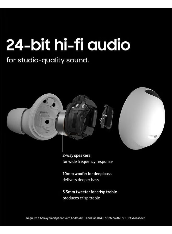 Samsung Galaxy Buds 2 Pro True Wireless Bluetooth Headset with Noise Cancellation, High Fidelity Sound, 360 Degree Audio, Comfortable Earbuds, HD Voice, Conversation Mode, IPX7 Waterproof,White - Image 3