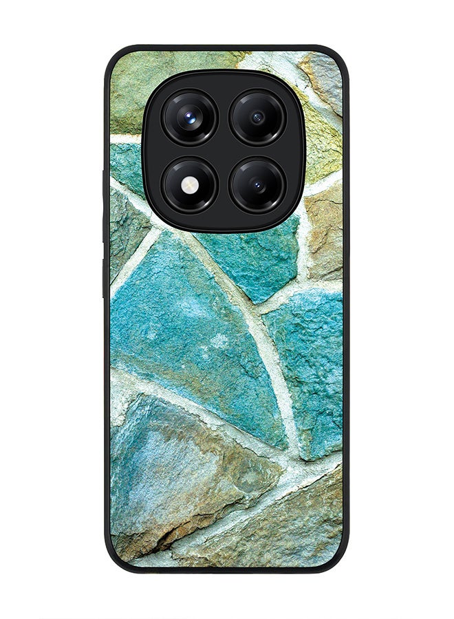 Stylizedd For Xiaomi Redmi Note 14 Pro 5G / X7 5G Case,Slim fit Camera Protection, Shockproof Thin Phone cover  - Aqya Stones - Image 1