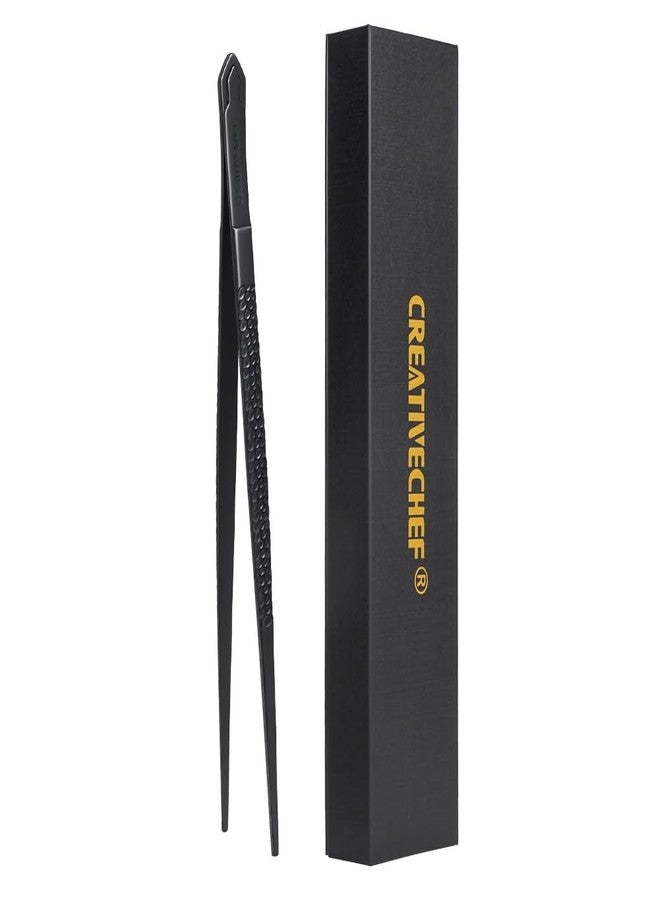 CREATIVECHEF ملقط طهي، ملقط طاهٍ قطعة واحدة، أداة تقديم طعام الطهاة، ملقط طعام 10 بوصة، متعدد الاستخدامات لجميع أنواع الطهي، شرائح اللحم، التقديم، المعكرونة والعديد من السيناريوهات الأخرى (مجموعة من قطعة واحدة) - Image 1