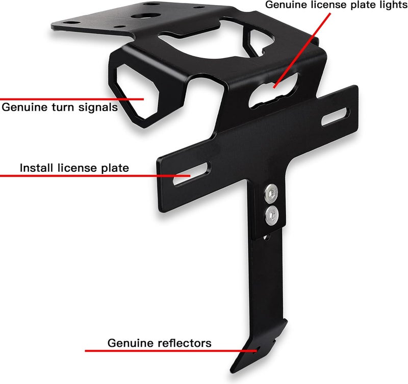LEDISHUN Motorcycle Tidy Tail Fender Eliminator License Plate Bracket Holder for Suzuki GIXXER Models - Image 5