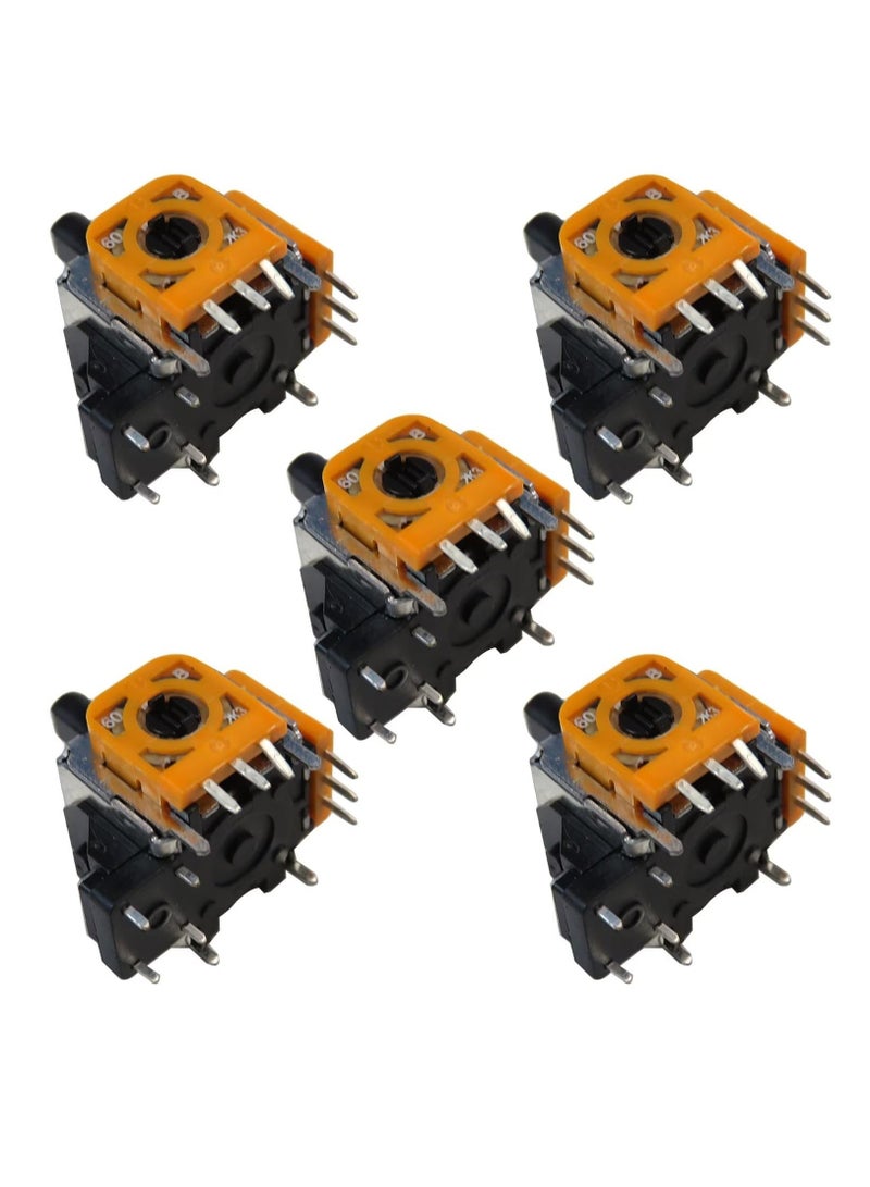 SOLARAE True OEM Quality Joystick Analog Stick Replacement (5-Pack) Compatible with Xbox One, X, S, Elite, PS4, Switch Pro Controllers w Or 10k pots, not for 360 or PS3,  High Precision Accurate - Image 1