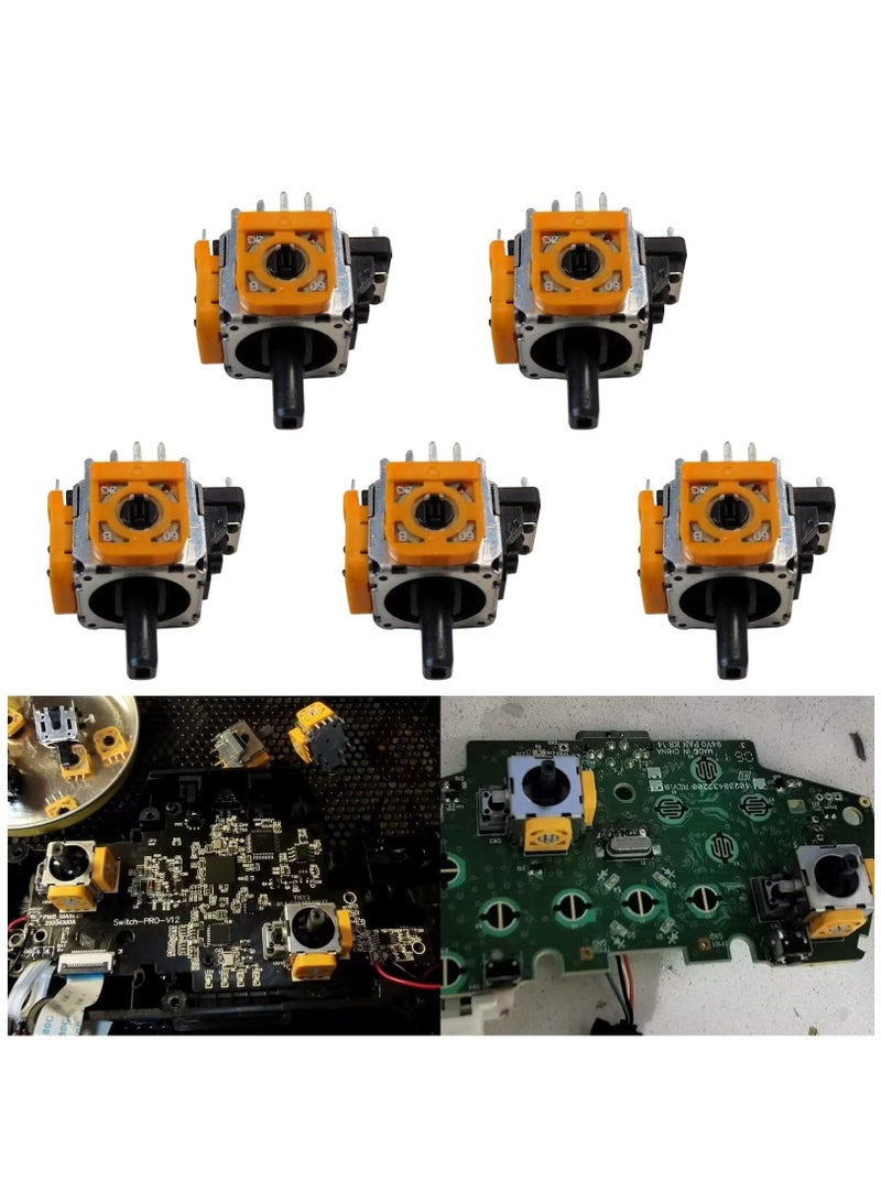 SOLARAE True OEM Quality Joystick Analog Stick Replacement (5-Pack) Compatible with Xbox One, X, S, Elite, PS4, Switch Pro Controllers w Or 10k pots, not for 360 or PS3,  High Precision Accurate - Image 5