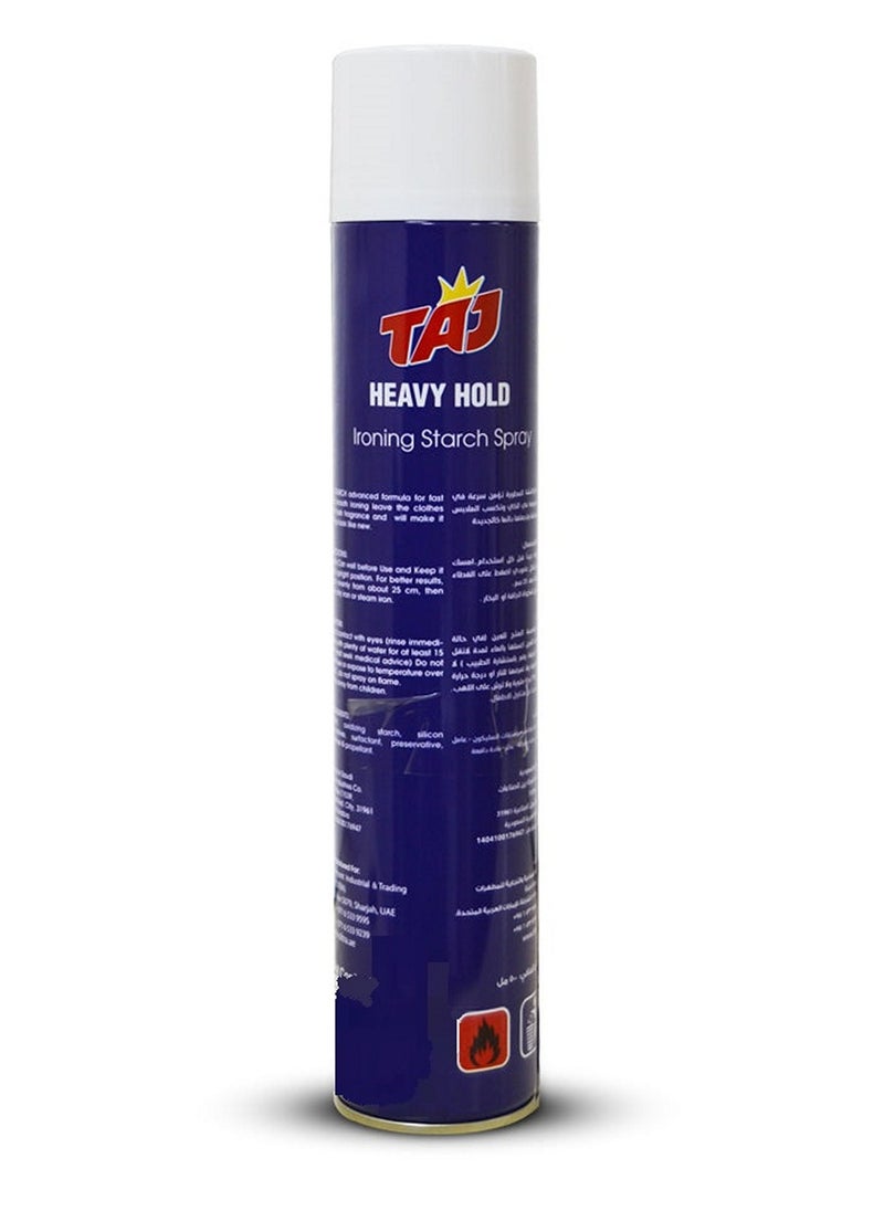 TAJ Heavy Hold Starch Spray 500 ML  - Image 2