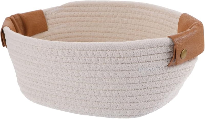 Over The Toilet Storage Basket Woven Handle Bathroom Organizer For Boys And Girls - Image 1