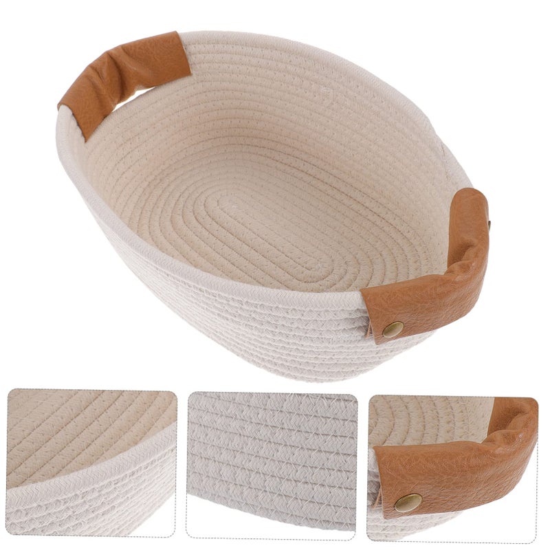 Over The Toilet Storage Basket Woven Handle Bathroom Organizer For Boys And Girls - Image 4