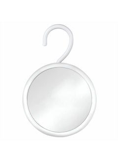 Hangable Round Fogless Shower Shaving Mirror with 360° Swivel Rotatable Hook for Hanging and Bonus Anti-Fog Spray - Anti Fog Shatterproof Surface 6.7" Diameter