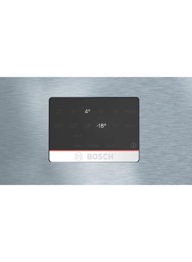 BOSCH Combi Refrigerator, Generation 6, Anti-Fingerprint, 526 Liters 526 L KGN76CI3E8 Silver - Image 3