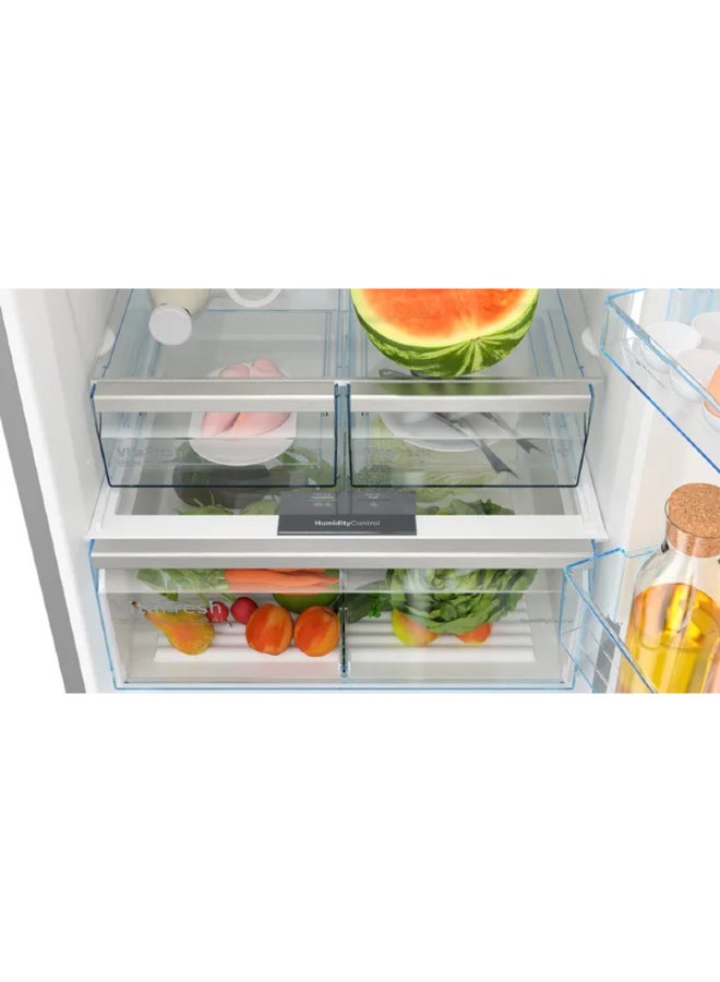 BOSCH Combi Refrigerator, Generation 6, Anti-Fingerprint, 526 Liters 526 L KGN76CI3E8 Silver - Image 4