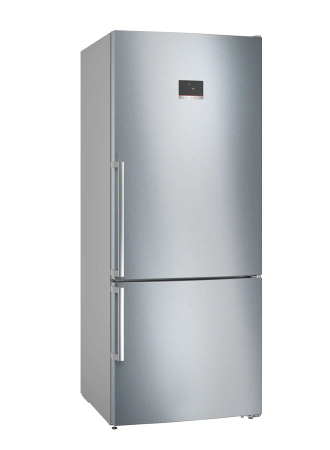 BOSCH Combi Refrigerator, Generation 6, Anti-Fingerprint, 526 Liters 526 L KGN76CI3E8 Silver - Image 1