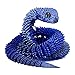 Binvin 3D Printed AnimalsSnake Viper3D Printed Snake Toys Articulated Snake 3D Printed Animals Animal Model Ornaments Creative Funny Toy Festival Gift for Frends Blue Silver 24Inch - Image 2