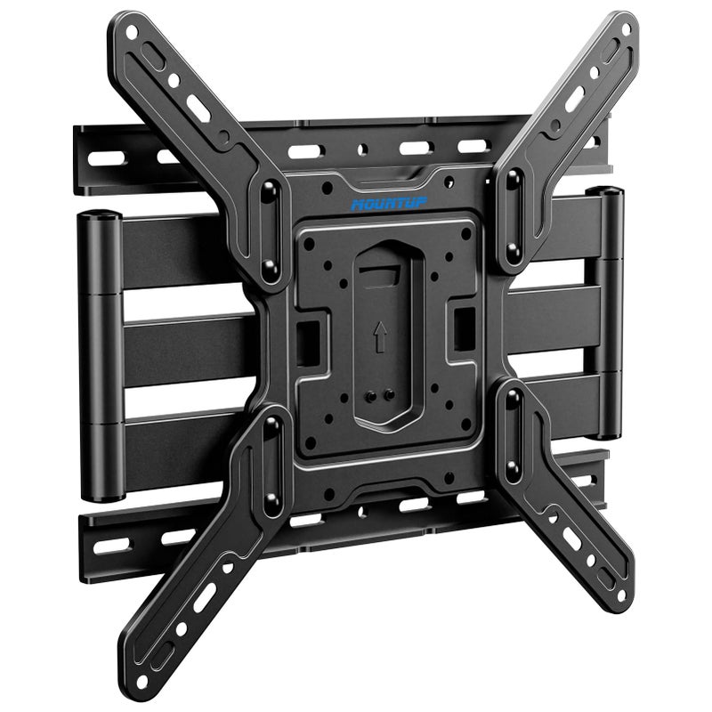 MOUNTUP Ultra Slim Full Motion TV Wall Mount, 1.3" Thin Low Profile TV Bracket for 26-60" LED OLED QLED TVs,Smooth Swivel Tilt Extension,Max Vesa 400x400mm,Up to 88lbs,Fits Single 12" 16" Studs,MU0062 - Image 1