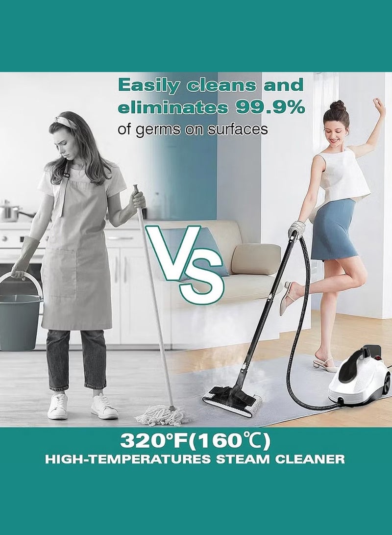 ET-LIFE Steam Cleaner, 5Bar Steam Pressure, 5-8Min Heating Time, 2000W, 2L, for Floor Cleaning/Car Cleaning/Sofa Cleaning/Kitchen Cleaning/Toilet Cleaning/Washer Cleaning/Housekeeping - Image 3