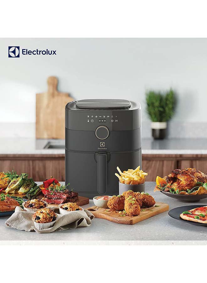 Electrolux Air Fryer With Timer And Temperature Control For Frying Without Oil, Roasting, Grilling And Baking, Rapid Hot Air Technology, Dishwasher Safe Detachable Basket For Easy Cleaning 5 L 1750 W E6AF1-520K Black - Image 1