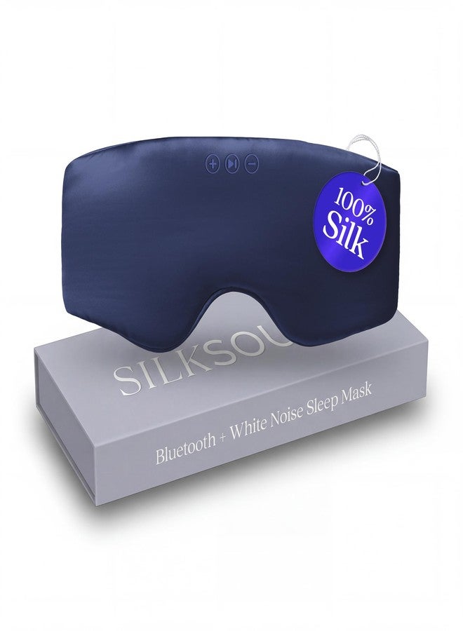 Back Bay Audio SilkSound 100% Mulberry Silk Bluetooth Sleep Mask, Skin-Friendly Sleeping Eyemask with Bluetooth Headphones, Sleep Gifts for Women, Silk Eyemask Headband Headphones for Sleeping Side Speakers - Image 1