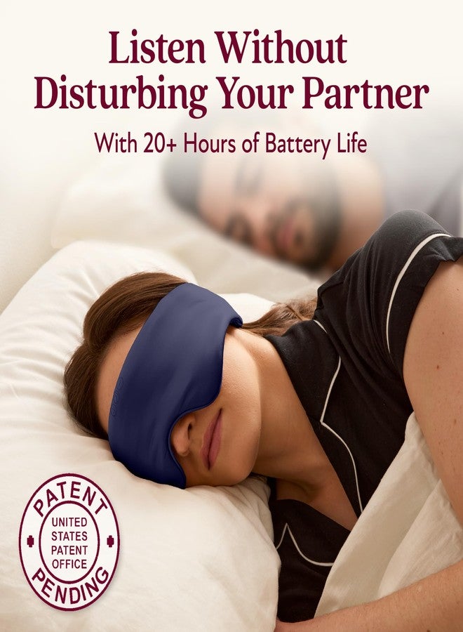 Back Bay Audio SilkSound 100% Mulberry Silk Bluetooth Sleep Mask, Skin-Friendly Sleeping Eyemask with Bluetooth Headphones, Sleep Gifts for Women, Silk Eyemask Headband Headphones for Sleeping Side Speakers - Image 3