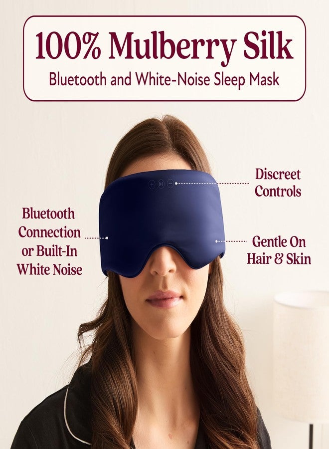 Back Bay Audio SilkSound 100% Mulberry Silk Bluetooth Sleep Mask, Skin-Friendly Sleeping Eyemask with Bluetooth Headphones, Sleep Gifts for Women, Silk Eyemask Headband Headphones for Sleeping Side Speakers - Image 2