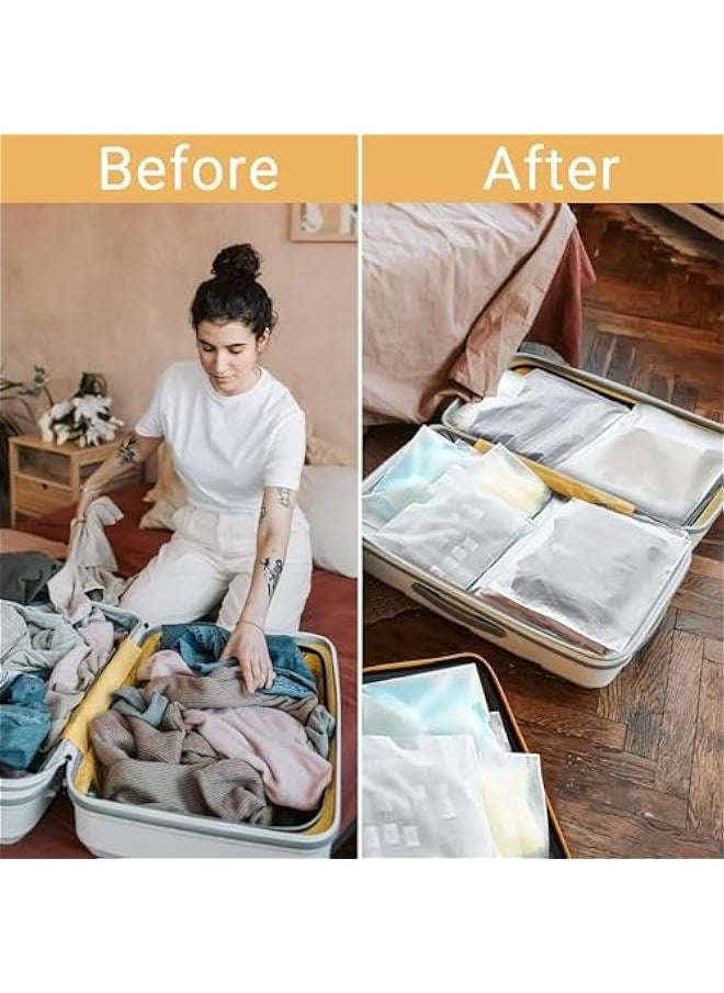 HOOKOR Clothes Packaging Bags for Shipping, 50 Count 10x13 inch Frosted Zipper Plastic Bags for Clothing, Thick Plastic Apparel Bag for Packaging T-Shirt, Shirt, with Vent Holes Storage Bag  - Image 5