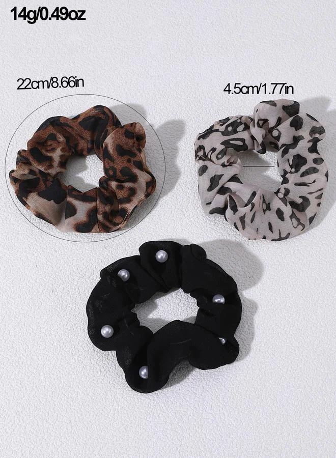 Take Two  Set of 3 - Printed Hair Scrunchies for Women | Best Price UAE