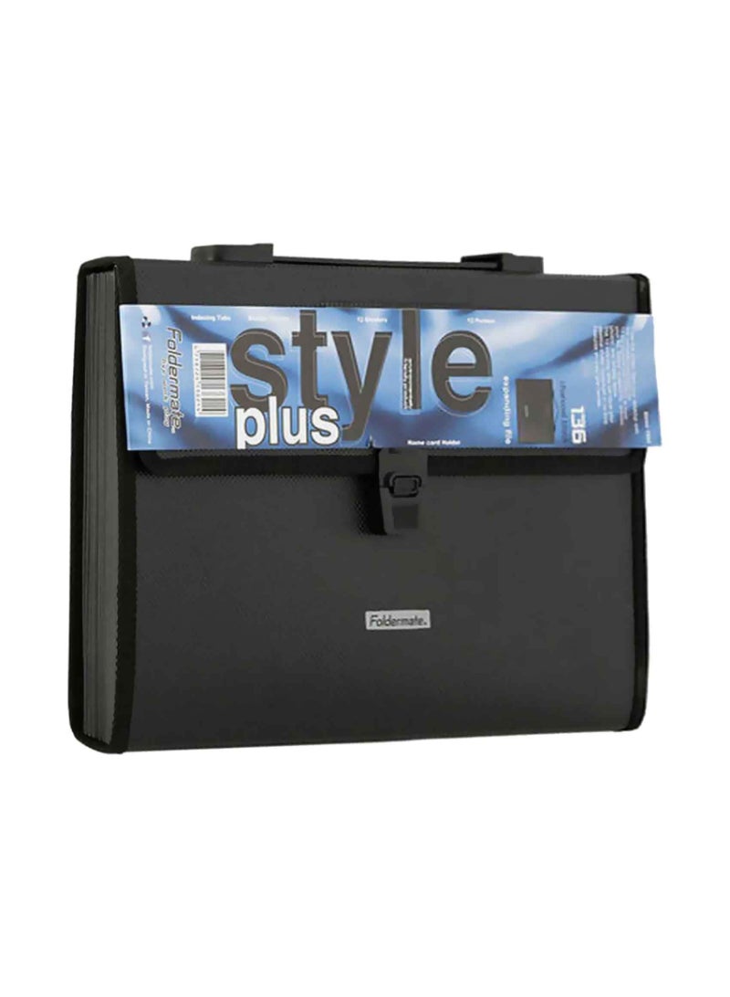 Foldermate Style Plus Expanding File Black