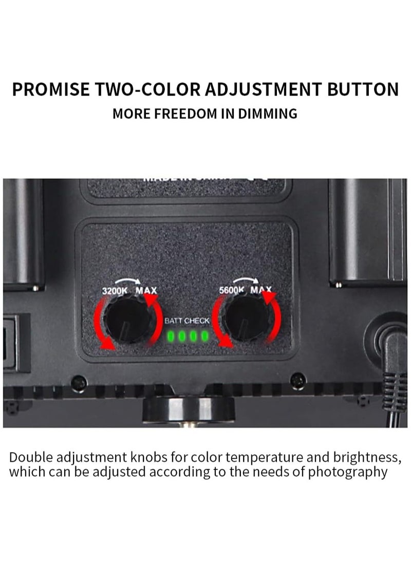 ELTRAZONE 600 LED Video Light Kit – Rechargeable & Plug-Powered Camera Video Light, 3200K-5600K Adjustable Color Temperature, Ideal for Video Conferencing, Live Streaming, Photography, and Filming  - Image 3