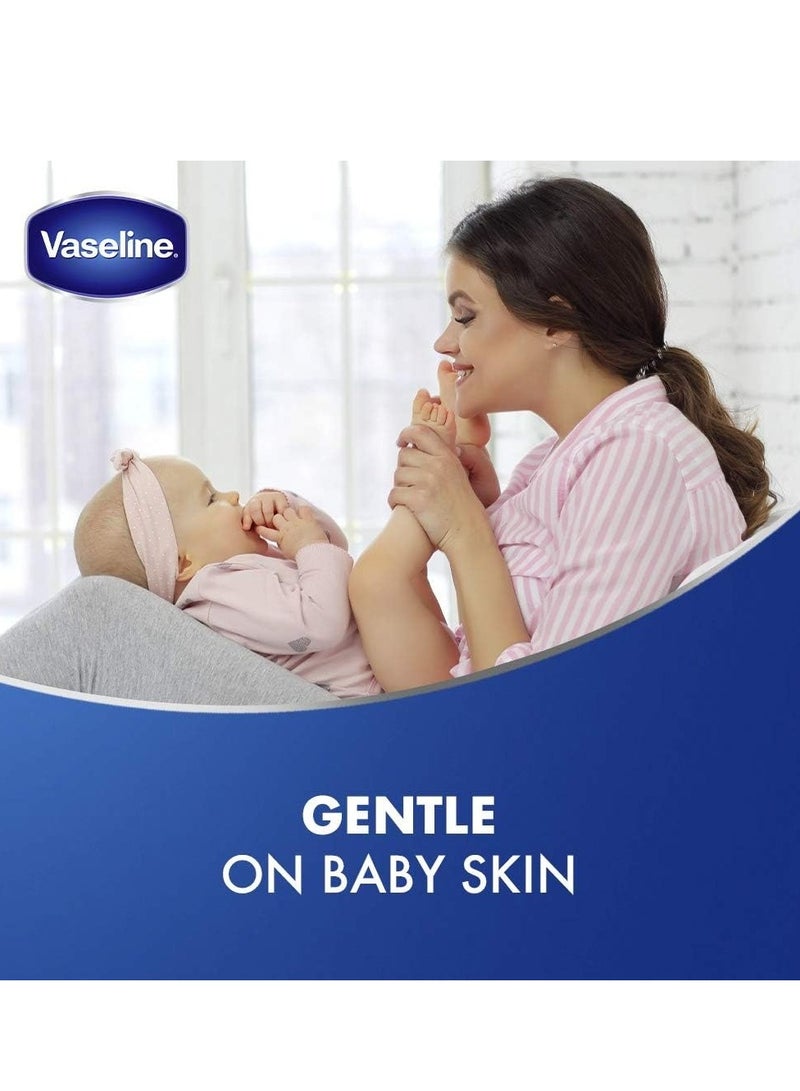 فازلين 100% جل بترولي نقي للعناية ببشرة الطفل، مهدئ وواقي، مضاد للحساسية ولطيف على البشرة، 450 مل - Image 2