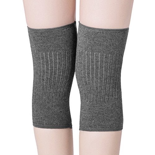 Clobeau Men Women Cashmere Knee Braces Supports Leg Warmer Winter Warm Thermal Wool Cycling Ski Running Knee Brace Pad Thicken Knees Pads Sleeve Knees Warmers 1 Pair - Image 2