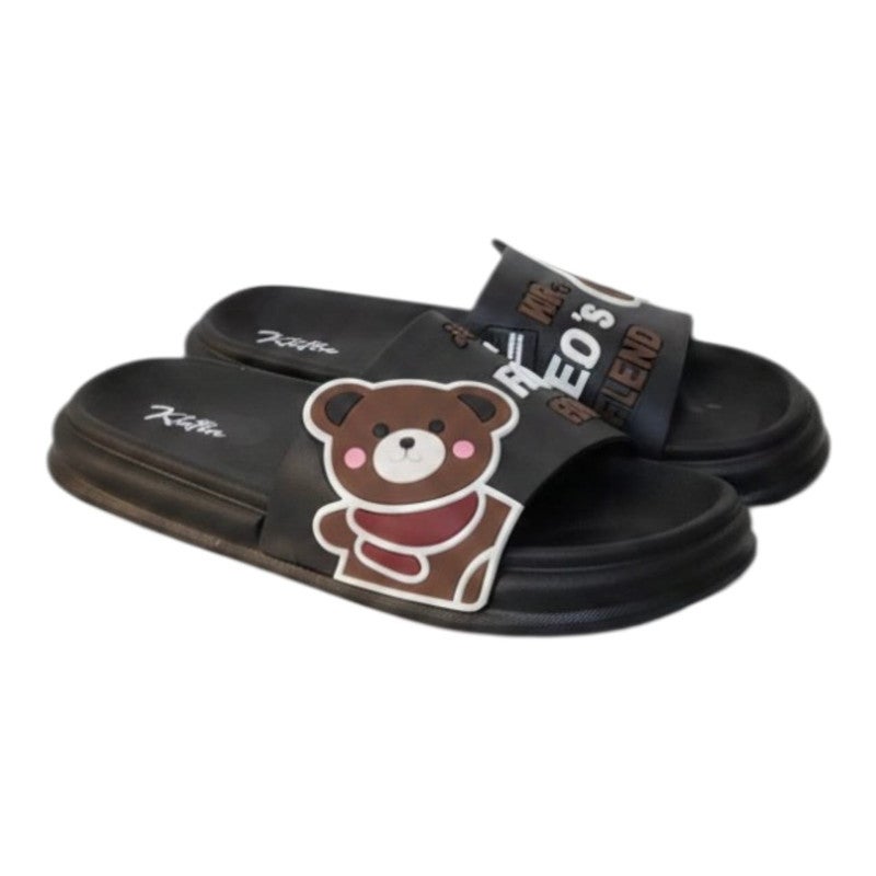 Genaric Soft EVA women's rubber slippers, lightweight, with a bear print, available in multiple colors, comfortable for everyday use, Summer 2026 - Image 1