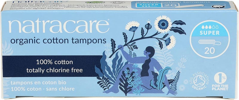 Natracare Organic NonApplicator Tampons Super x 202 Pack - Image 1
