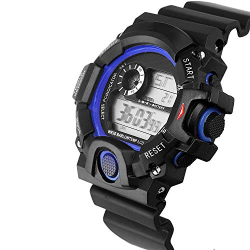 SWADESI STUFF Digital Blue Dial Kids Watch For Boys & Girls - Rubber - Image 2