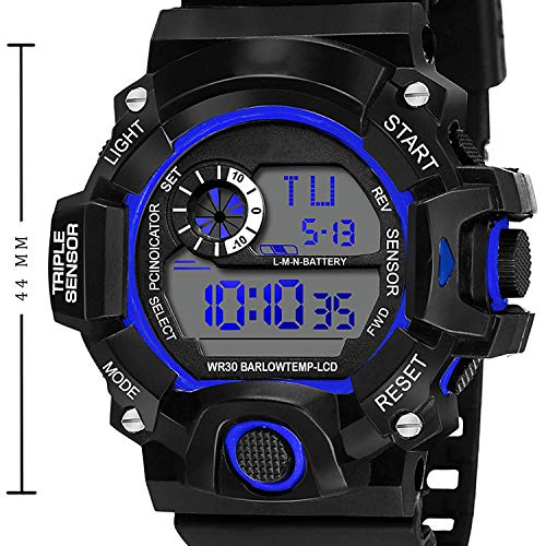 SWADESI STUFF Digital Blue Dial Kids Watch For Boys & Girls - Rubber - Image 3