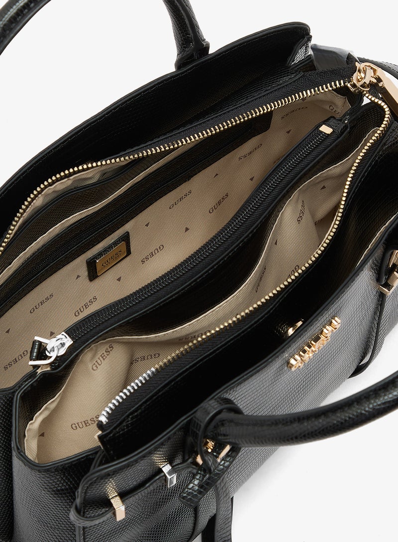 GUESS Leona Small Satchel Bag - Image 4