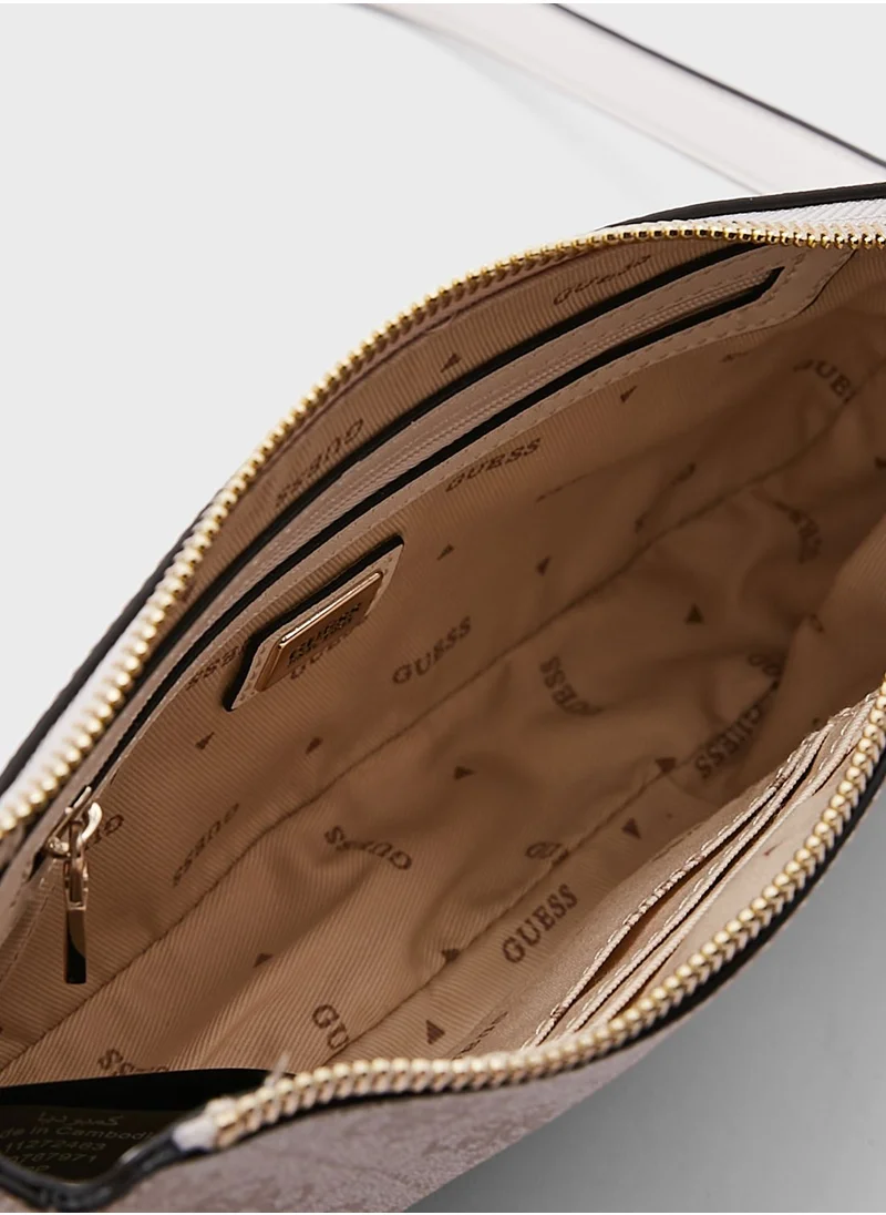 GUESS Noelle Double Pouch Crossbody Bag