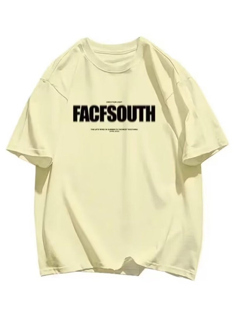 Short-Sleeved T-Shirt Men'S Instagram Popular Brand Hip-Hop Crewneck Base Shirt Top For Summer - Image 5