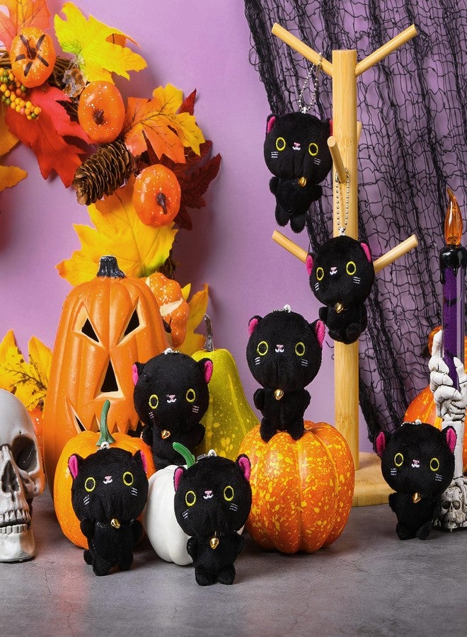 Zomiboo 9 Pcs Cat Stuffed Animals Bulk Mini Plush Cat Stuffed Kitten Soft Doll Plush Toys for Operation Christmas DIY Keychain Classroom School Animals Pet Party Favors(Elegant Style) - Image 4