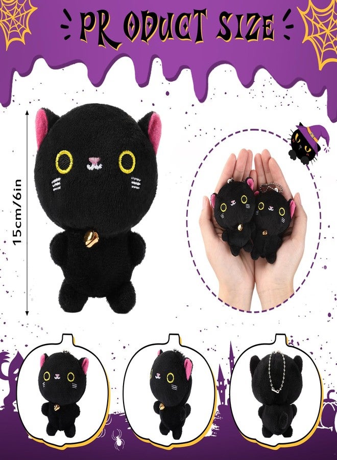 Zomiboo 9 Pcs Cat Stuffed Animals Bulk Mini Plush Cat Stuffed Kitten Soft Doll Plush Toys for Operation Christmas DIY Keychain Classroom School Animals Pet Party Favors(Elegant Style) - Image 2