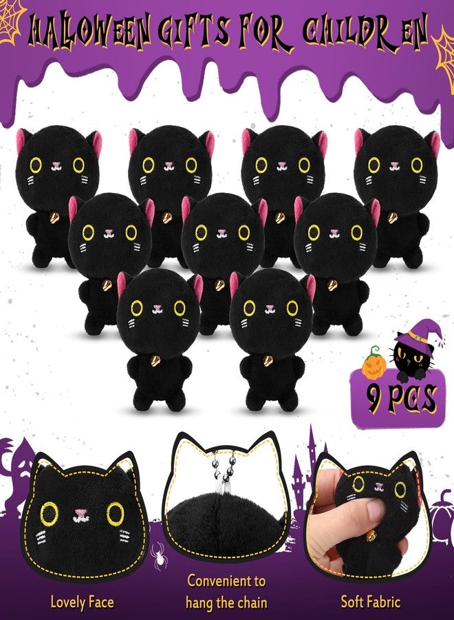Zomiboo 9 Pcs Cat Stuffed Animals Bulk Mini Plush Cat Stuffed Kitten Soft Doll Plush Toys for Operation Christmas DIY Keychain Classroom School Animals Pet Party Favors(Elegant Style) - Image 3