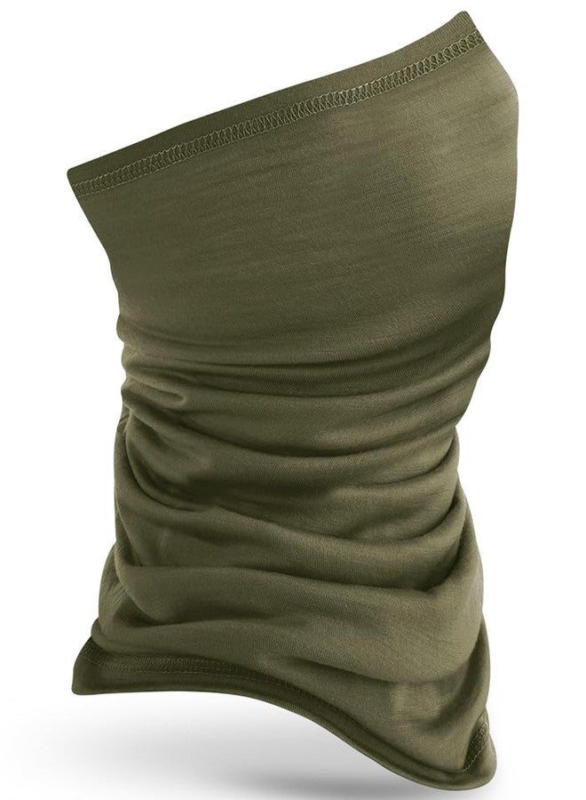 ASVP Shop Merino Wool Multi-Purpose Neck Gaiter - 100% Merino Wool Face Mask, Skiing Neck Warmer, Breathable & Quick-Drying Headwear (Green) - Image 1